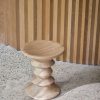Eames Stool, Model AEames Stool A naturel kastanje