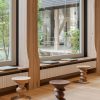 Eames Stool, Model AEames Stool A naturel kastanje