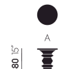 Eames Stool, Model AEames Stool A naturel kastanje