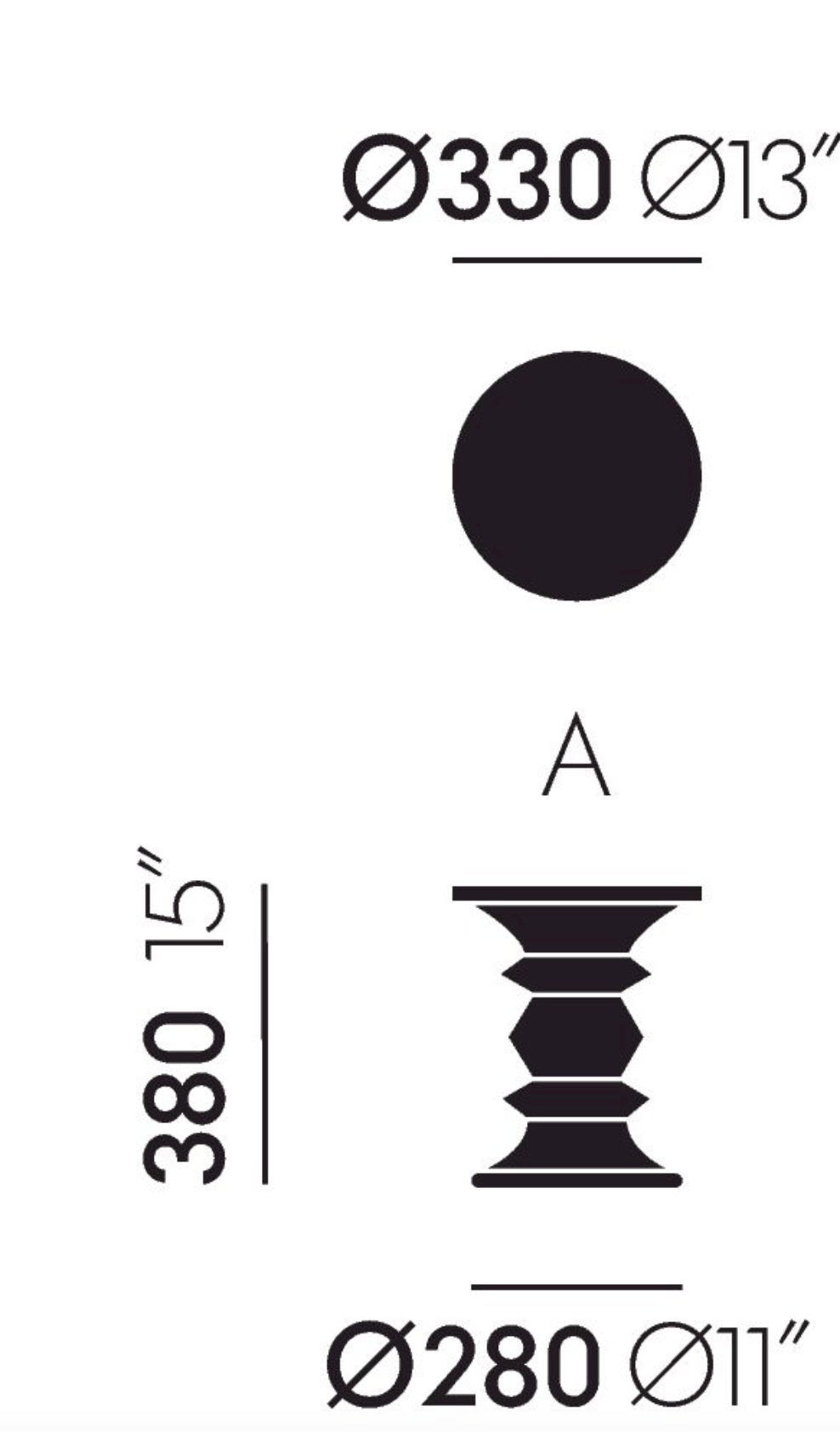 Eames Stool, Model AEames Stool A naturel kastanje