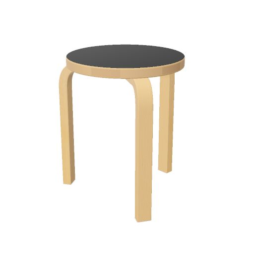 S60 Stool 60 berken/lin ongemonteerd