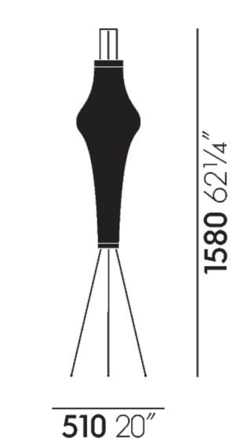 Akari 14AAkari 14A - vloerlamp
