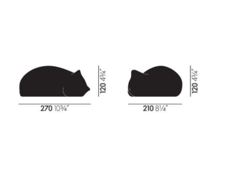 Resting Cat, smallResting Cat - wit