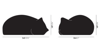 Resting Cat, largeResting Cat - beige