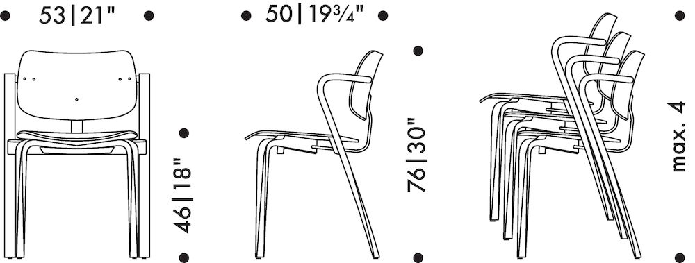 Aslak ChairArtek - Aslak Chair, beukenfineer, rode lak