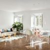 Eames Plastic Side Chair (DSR)DSR Plastic side chair - pebble - chrome