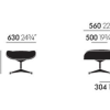 Eames Lounge Chair & Ottoman XL - NUBIA FABRICEames Lounge Chair & Ottoman XL - kers, nubia cream/sand