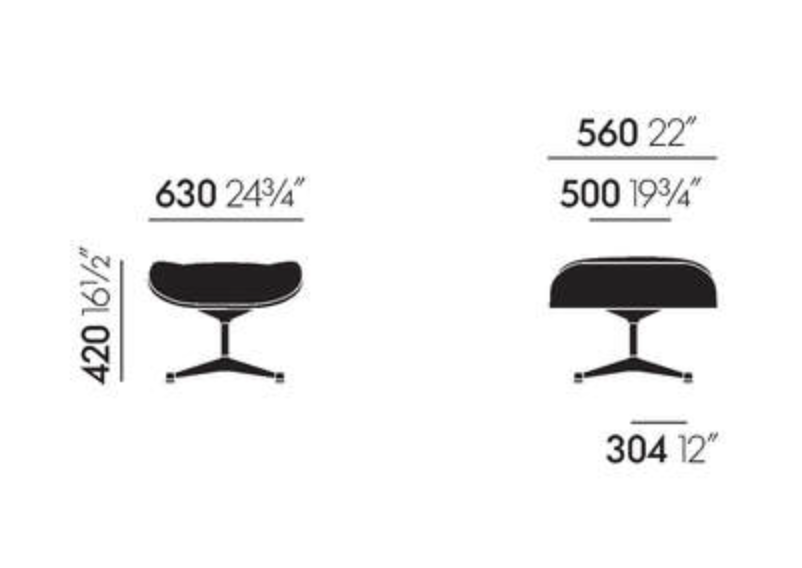 Eames Lounge Chair & Ottoman XL - NUBIA FABRICEames Lounge Chair & Ottoman XL - kers, nubia cream/sand