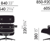 Lounge Chair en Ottoman - ChestnutLCH Lounge Chair en Ottoman
