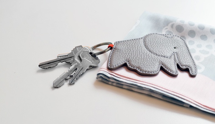 Key Ring ElephantElephant Key Ring - Asphalt