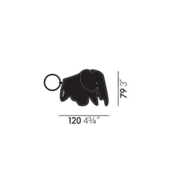 Key Ring Elephant, neroElephant Key Ring - Nero