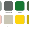 Eames Plastic Armchair RAREames Plastic Armchair RAR, helder grijs, sleden esdoorn goud