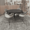 Eames Plastic Armchair DALEames Plastic Armchair DAL - Hopsak - Ivory/Forest - Pebble - Aluminium Gepolijst