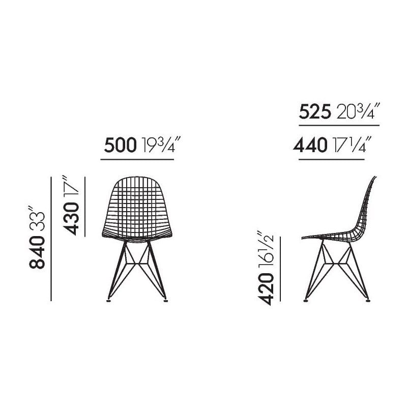 DKR Wire Chair DKR Wire Chair , chroom