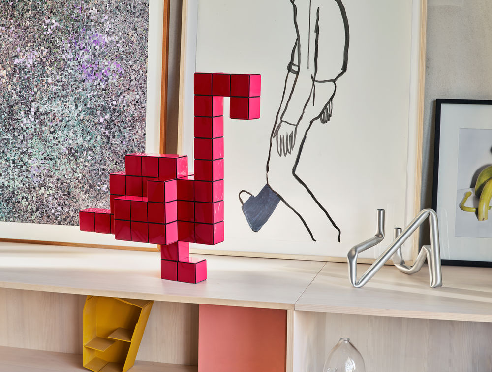 panton cubes flamingo