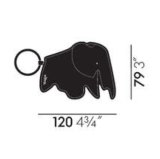 Key Ring ElephantElephant Key Ring - Cognac